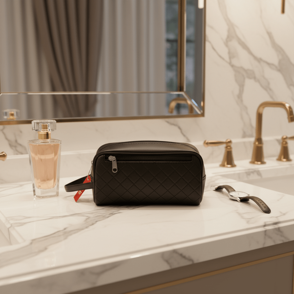 AKDC Elegant Black Artificial Leather Handbag Pouch 22×13 cm Refined Look with Extra Storage Capacity - Al Kabayel Discount CentreAKDC Elegant Black Artificial Leather Handbag Pouch 22×13 cm Refined Look with Extra Storage CapacityPouchesAKDCAl Kabayel Discount Centre