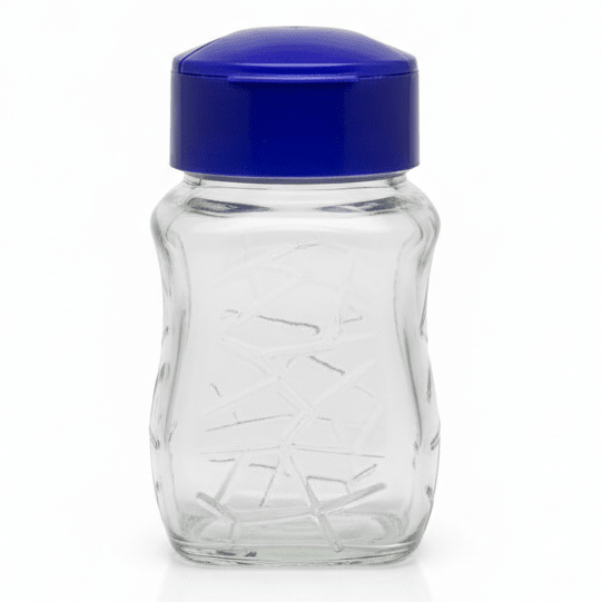 AKDC Elegant Clear Glass Salt & Pepper Shaker with Blue Plastic Lid for Home & Restaurant Use – 8cm - Al Kabayel Discount CentreAKDC Elegant Clear Glass Salt & Pepper Shaker with Blue Plastic Lid for Home & Restaurant Use – 8cmKitchen Utensils & GadgetsAKDCAl Kabayel Discount Centre