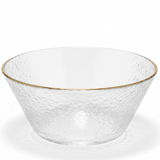 AKDC Elegant Glass Bowl with Gold Rim – Premium Decorative Bowl for Dining, Serving & Home Décor 16 cm - Al Kabayel Discount CentreAKDC Elegant Glass Bowl with Gold Rim – Premium Decorative Bowl for Dining, Serving & Home Décor 16 cmBowlsAKDCAl Kabayel Discount Centre
