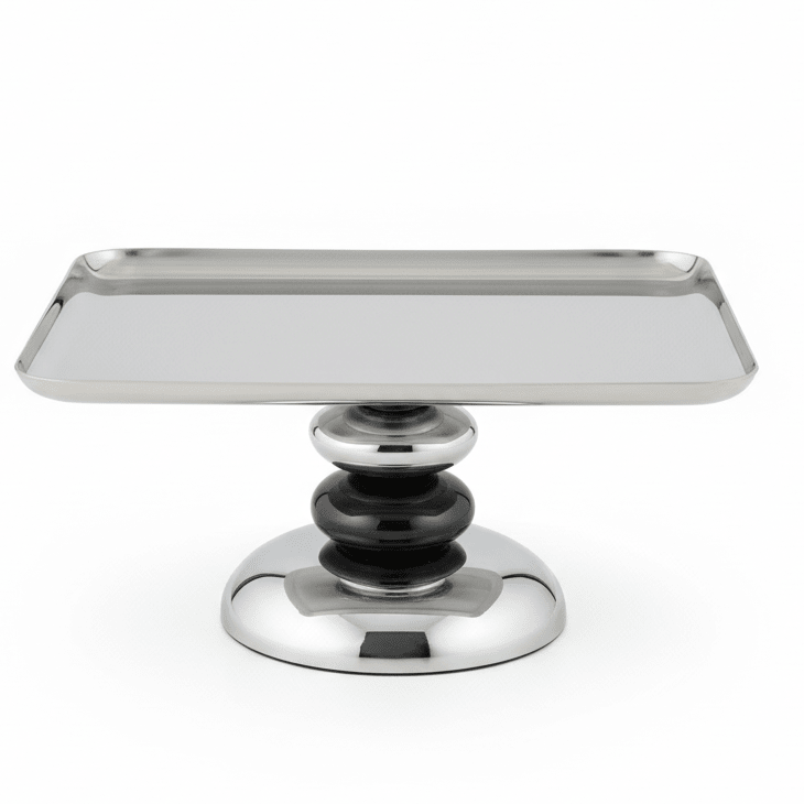AKDC Elegant Rectangular Footed Candy Tray – Decorative Raised Metal Serving Tray for Desserts & Centerpiece Display – 20x16 cm - Al Kabayel Discount CentreAKDC Elegant Rectangular Footed Candy Tray – Decorative Raised Metal Serving Tray for Desserts & Centerpiece Display – 20x16 cmServing TraysAKDCAl Kabayel Discount Centre