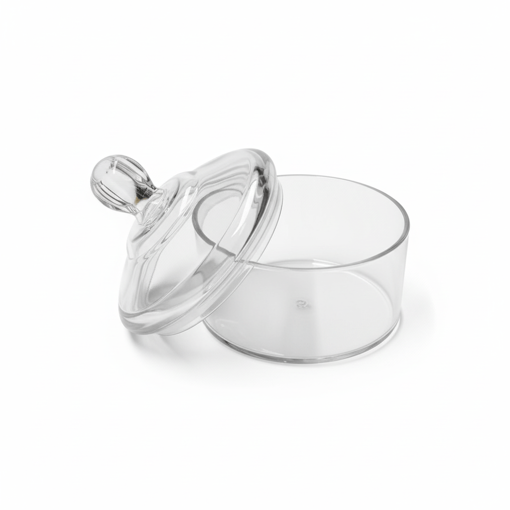 AKDC Elegant Round Airtight Acrylic Storage Canister in Clear Transparent Design with Secure Lid – Multipurpose Storage Jar, 13 × 15 cm - Al Kabayel Discount CentreAKDC Elegant Round Airtight Acrylic Storage Canister in Clear Transparent Design with Secure Lid – Multipurpose Storage Jar, 13 × 15 cmJars & Food SaversAKDCAl Kabayel Discount Centre