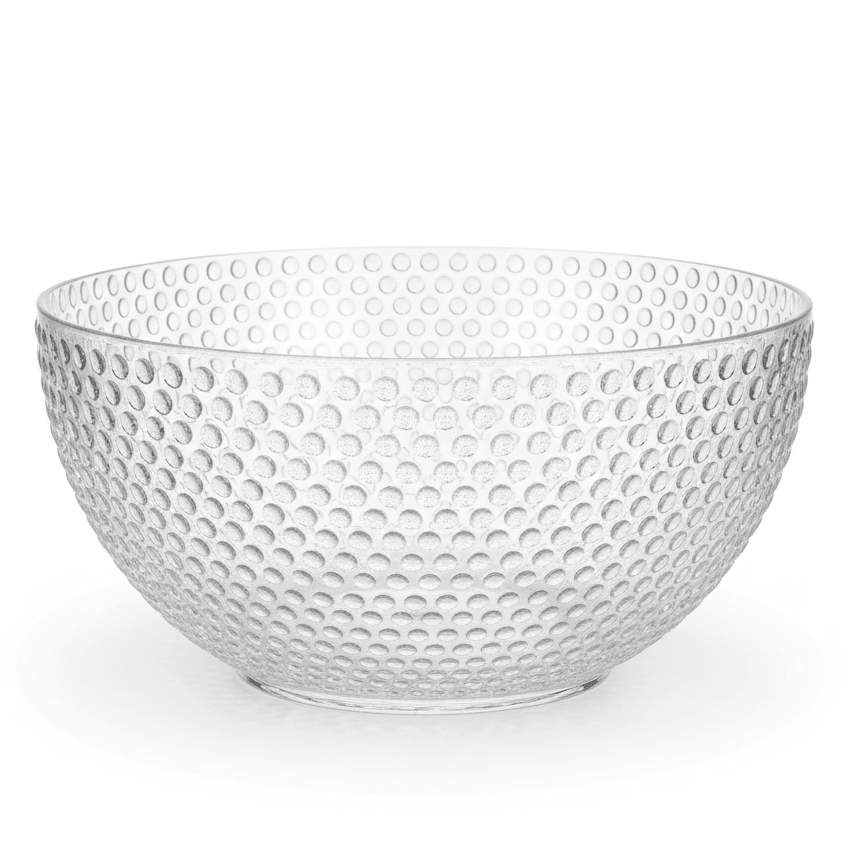 AKDC Elegant Round Clear Acrylic Fruit Bowl for Kitchen Counter, Dining Table and Decorative Display – Premium Finish 25 cm - Al Kabayel Discount CentreAKDC Elegant Round Clear Acrylic Fruit Bowl for Kitchen Counter, Dining Table and Decorative Display – Premium Finish 25 cmBowlsAKDCAl Kabayel Discount Centre