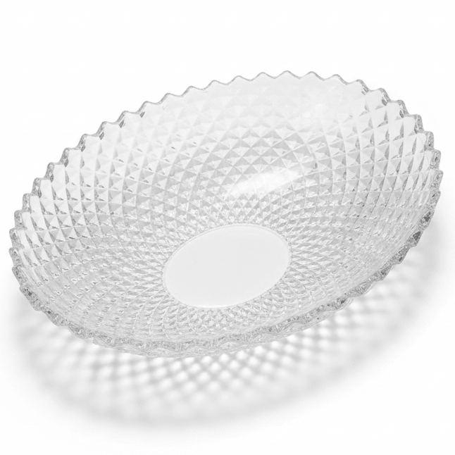 AKDC Elegant Round Clear Acrylic Fruit Serving Plate for Snacks, Fruits and Desserts – Stylish Tableware 25 cm - Al Kabayel Discount CentreAKDC Elegant Round Clear Acrylic Fruit Serving Plate for Snacks, Fruits and Desserts – Stylish Tableware 25 cmServing TraysAKDCAl Kabayel Discount Centre