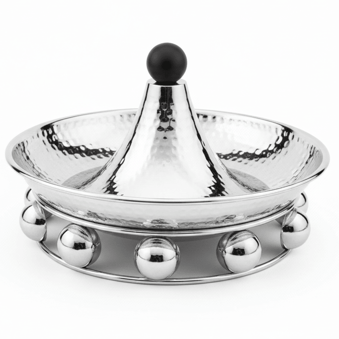 AKDC elegant silver metal candy tray decorative serving tray stylish tableware 20cm - Al Kabayel Discount CentreAKDC elegant silver metal candy tray decorative serving tray stylish tableware 20cmServing TraysAKDCAl Kabayel Discount Centre