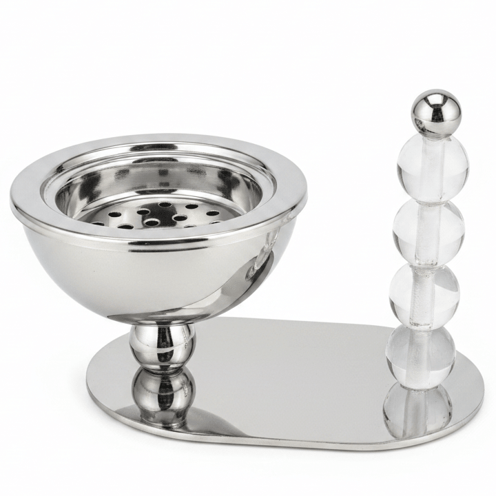 AKDC Elegant Stainless Steel Incense Burner Set – Dual Size Decorative Aroma Holders (10×8 cm & 14×10 cm) - Al Kabayel Discount CentreAKDC Elegant Stainless Steel Incense Burner Set – Dual Size Decorative Aroma Holders (10×8 cm & 14×10 cm)Incense BurnerAKDCAl Kabayel Discount Centre