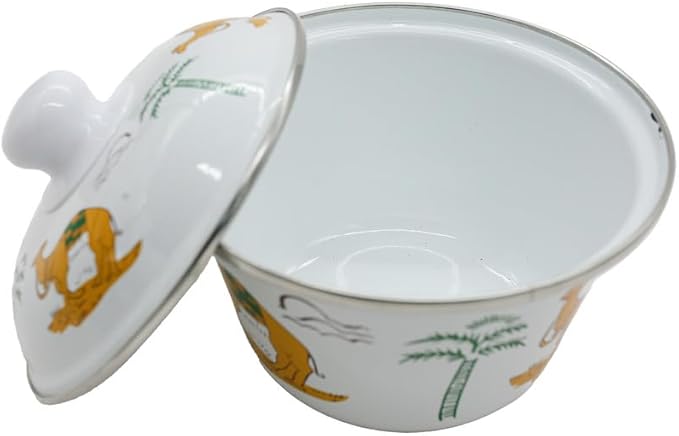 AKDC Enamel Bowl W/Lid 16Cm - Al Kabayel Discount CentreAKDC Enamel Bowl W/Lid 16CmBowlsAKDCAl Kabayel Discount Centre
