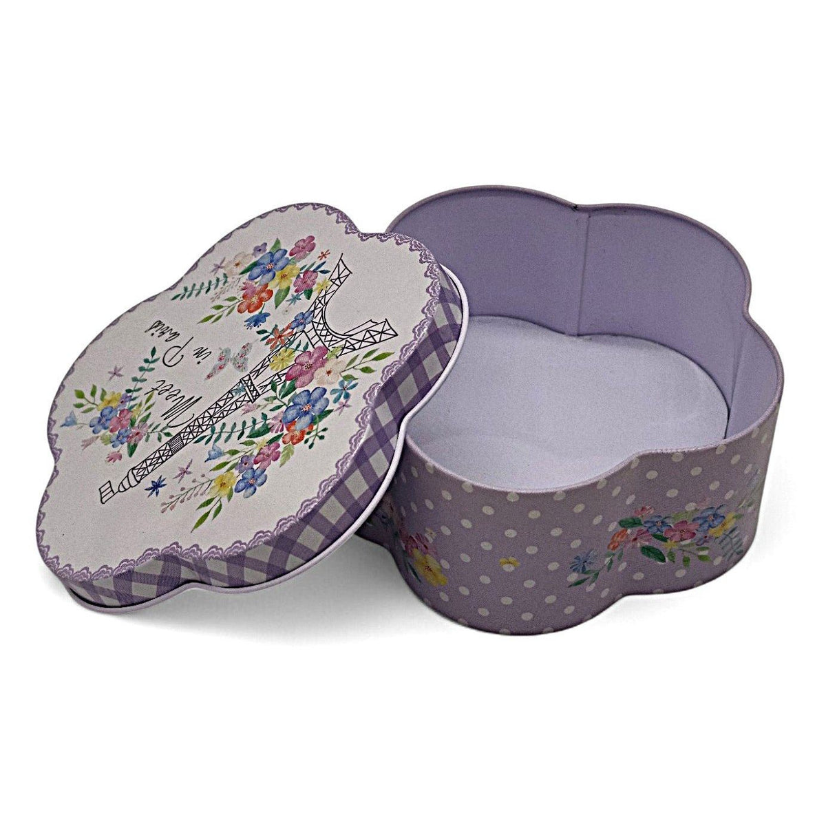 AKDC Flower - Shaped Candy Box – 12×5 cm, Elegant Violet Color - Al Kabayel Discount CentreAKDC Flower - Shaped Candy Box – 12×5 cm, Elegant Violet ColorJars & Food SaversAKDCAl Kabayel Discount Centre