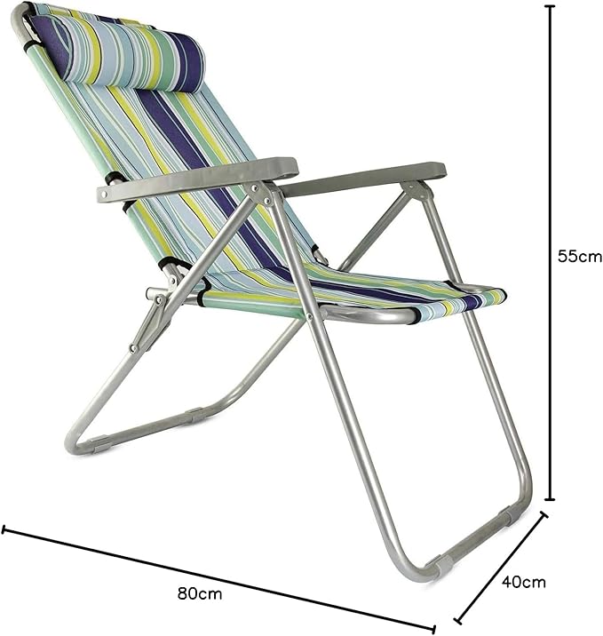 AKDC Foldable Camping Chair with Head Rest, Adjustable Positions,Foldable Chair ,Garden Chair, Fishing Chair, Travel Chair,Picnic Chair. 1 Piece,Assorted Colors - Al Kabayel Discount CentreAKDC Foldable Camping Chair with Head Rest, Adjustable Positions,Foldable Chair ,Garden Chair, Fishing Chair, Travel Chair,Picnic Chair. 1 Piece,Assorted ColorsPicnic AccessoriesAKDCAl Kabayel Discount Centre