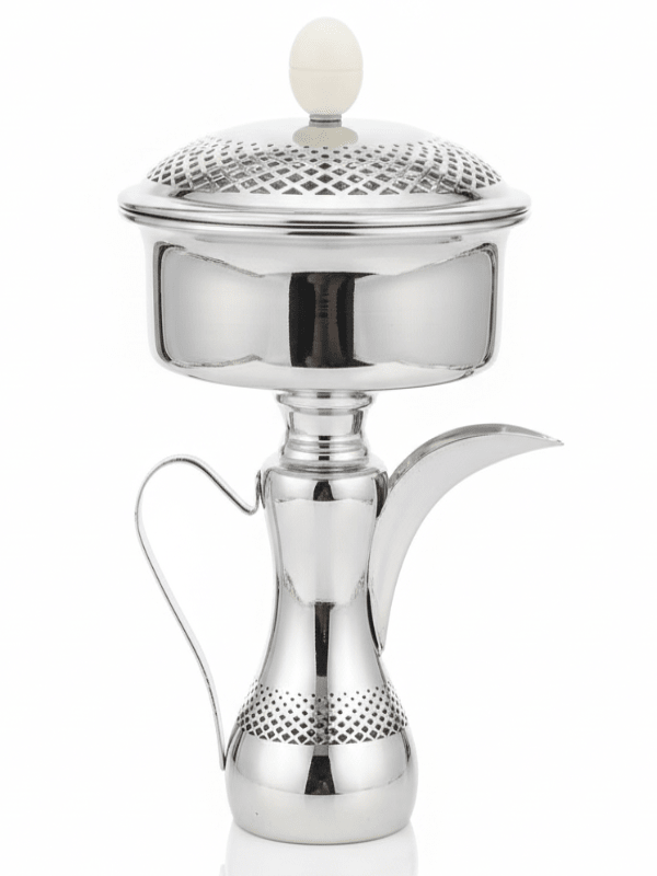 AKDC Footed Dallah - Style Metal Candy Bowl – Premium Silver Finish, Large Decorative Arabic Serving Bowl, 35 cm - Al Kabayel Discount CentreAKDC Footed Dallah - Style Metal Candy Bowl – Premium Silver Finish, Large Decorative Arabic Serving Bowl, 35 cmJars & Food SaversAKDCAl Kabayel Discount Centre