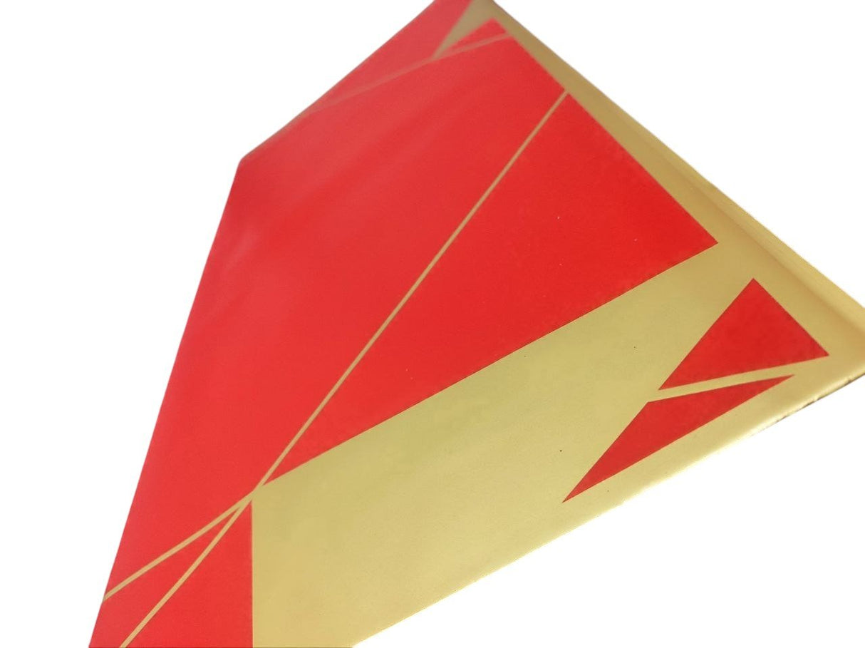 AKDC Gift Wrapping Plastic Cover Floral Bouquet Flat Sheet, Gift Packaging Wrap, Bulk Packing Cover for Event and Party Supplies DIY Gift 20 Sheets - 57.5cmX58cm - Red&Gold - Al Kabayel Discount CentreAKDC Gift Wrapping Plastic Cover Floral Bouquet Flat Sheet, Gift Packaging Wrap, Bulk Packing Cover for Event and Party Supplies DIY Gift 20 Sheets - 57.5cmX58cm - Red&GoldPacking MaterialsAKDCAl Kabayel Discount Centre