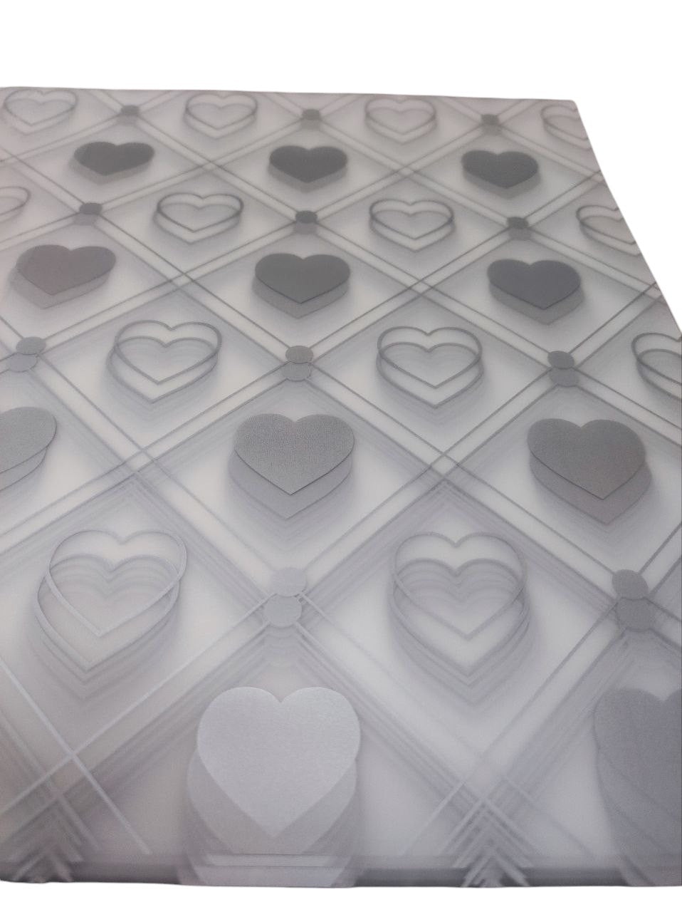 AKDC Gift Wrapping Plastic Cover Heart Shape Print Floral Bouquet Flat Sheet, Gift Packaging Wrap, Bulk Packing Cover Transparent Silver Heart DIY Gift 20 Sheets - 57.5cmX58cm - Al Kabayel Discount CentreAKDC Gift Wrapping Plastic Cover Heart Shape Print Floral Bouquet Flat Sheet, Gift Packaging Wrap, Bulk Packing Cover Transparent Silver Heart DIY Gift 20 Sheets - 57.5cmX58cmPacking MaterialsAKDCAl Kabayel Discount Centre