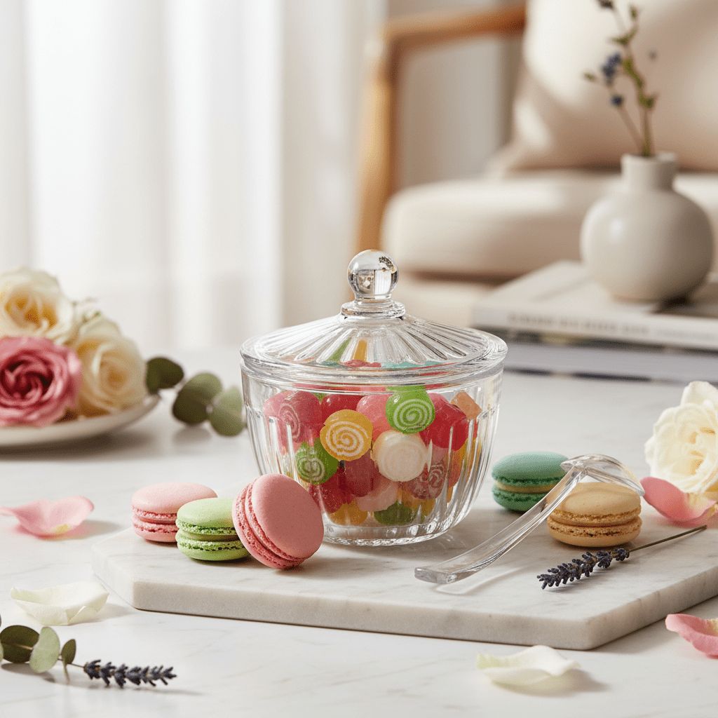 AKDC Glass Sugar Pot with Spoon and Lid Complete Sugar Serving Set for Tea and Coffee 10 x 10 cm - Al Kabayel Discount CentreAKDC Glass Sugar Pot with Spoon and Lid Complete Sugar Serving Set for Tea and Coffee 10 x 10 cmJars & Food SaversAKDCAl Kabayel Discount Centre