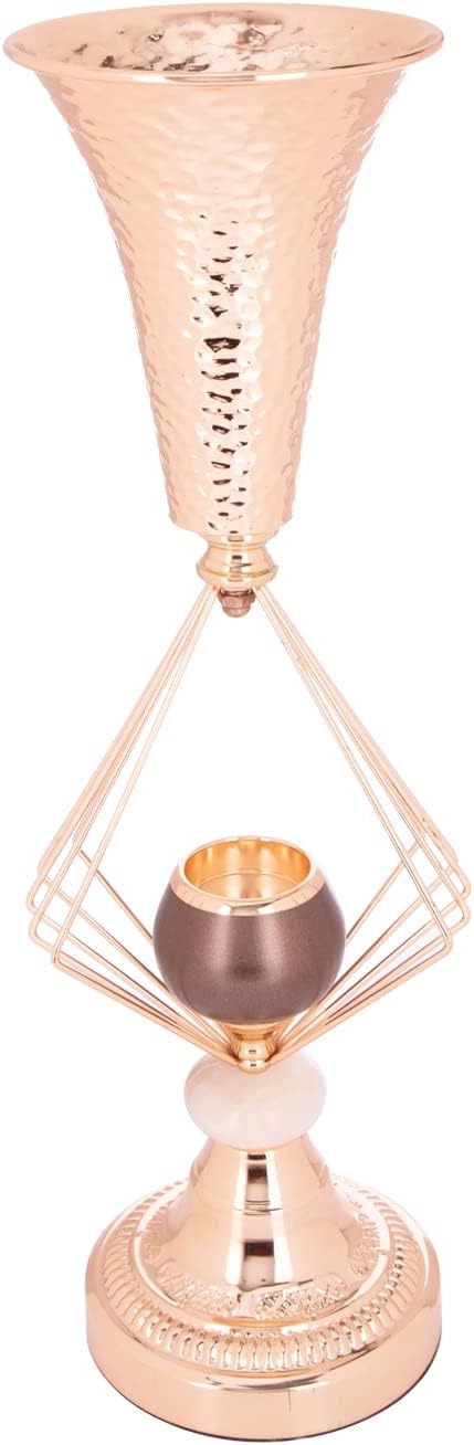 AKDC Gold Metal Decorative Candle Holder For Home Decoration L(16Cm) Xw(16Cm) Xh(46Cm) Golden - Al Kabayel Discount CenterAKDC Gold Metal Decorative Candle Holder For Home Decoration L(16Cm) Xw(16Cm) Xh(46Cm) GoldenHome Décor AccentsAKDCAl Kabayel Discount Center