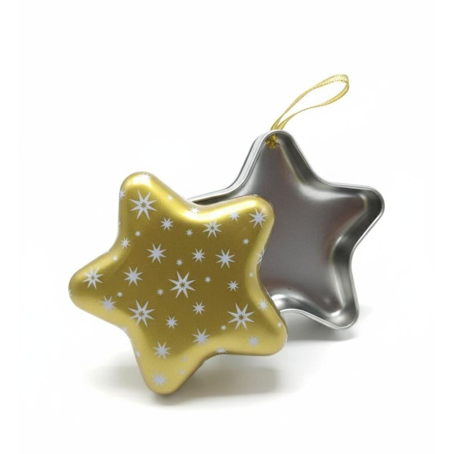 AKDC Gold Star - Shaped Hanging Candy Box 12 cm – Sparkling Christmas Tree Ornament & Festive Gift Holder - Al Kabayel Discount CentreAKDC Gold Star - Shaped Hanging Candy Box 12 cm – Sparkling Christmas Tree Ornament & Festive Gift HolderHome Décor AccentsAKDCAl Kabayel Discount Centre