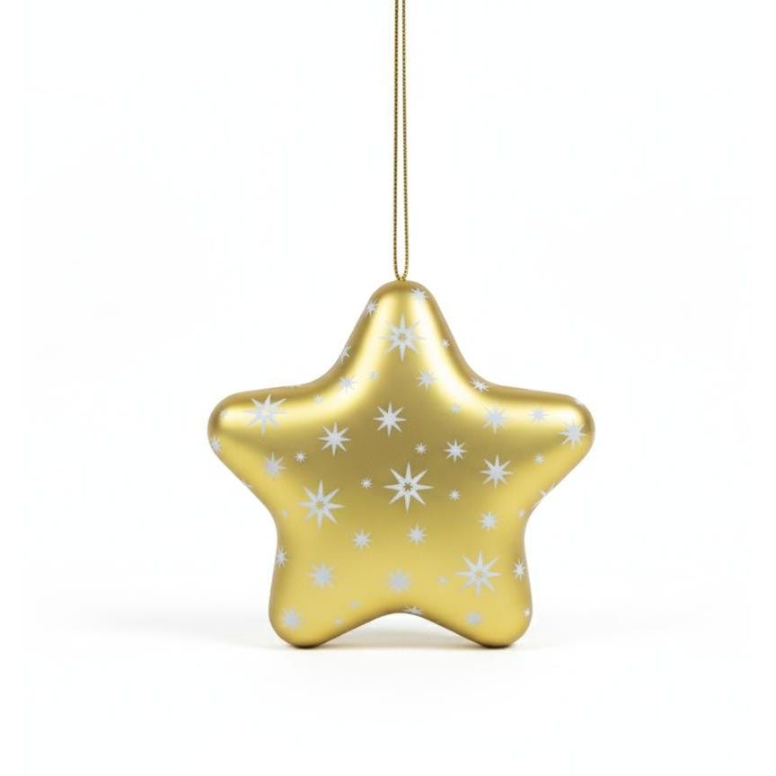 AKDC Gold Star - Shaped Hanging Candy Box 12 cm – Sparkling Christmas Tree Ornament & Festive Gift Holder - Al Kabayel Discount CentreAKDC Gold Star - Shaped Hanging Candy Box 12 cm – Sparkling Christmas Tree Ornament & Festive Gift HolderHome Décor AccentsAKDCAl Kabayel Discount Centre