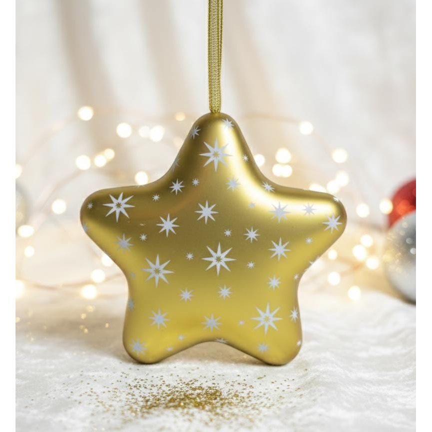 AKDC Gold Star - Shaped Hanging Candy Box 12 cm – Sparkling Christmas Tree Ornament & Festive Gift Holder - Al Kabayel Discount CentreAKDC Gold Star - Shaped Hanging Candy Box 12 cm – Sparkling Christmas Tree Ornament & Festive Gift HolderHome Décor AccentsAKDCAl Kabayel Discount Centre