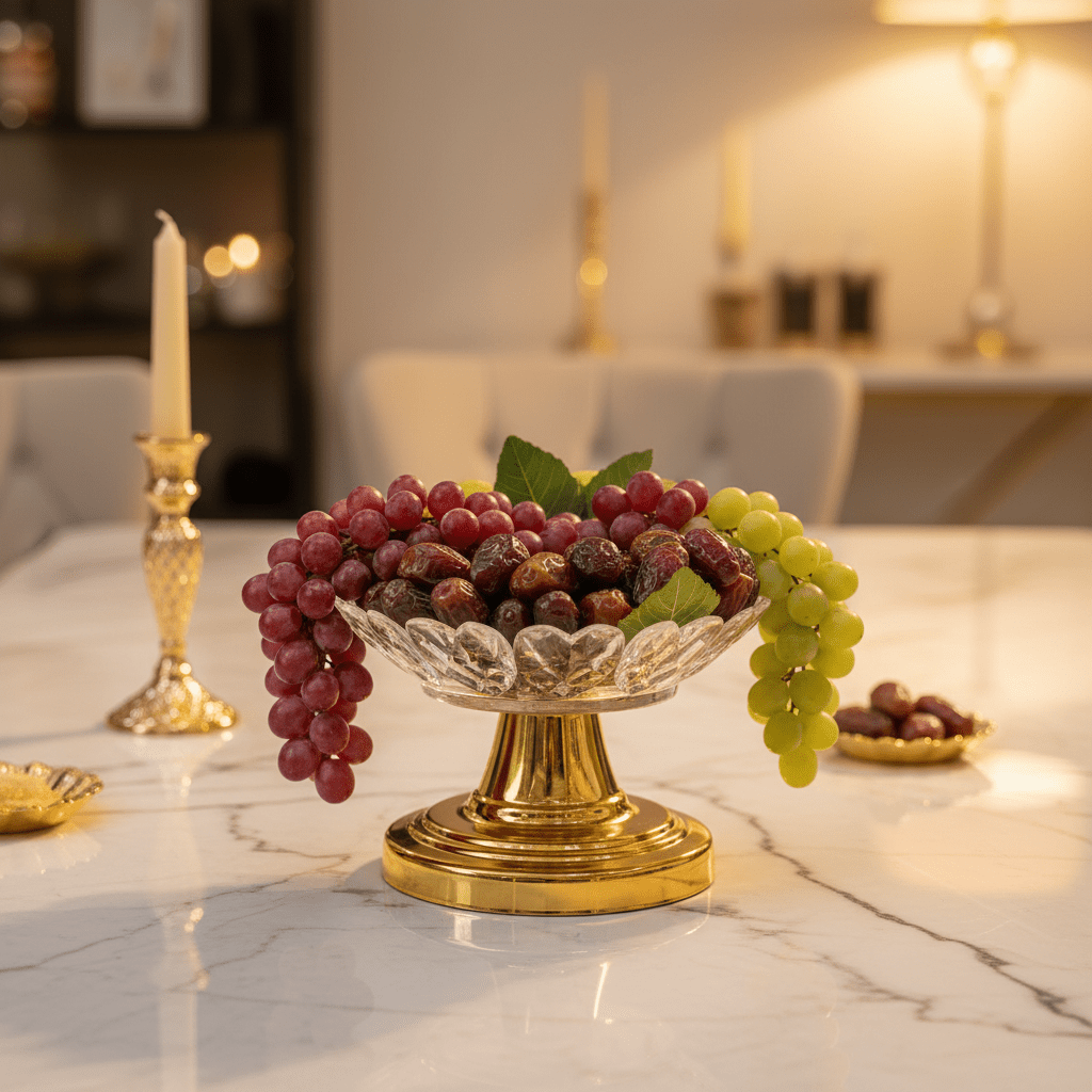 AKDC Gold - Tone Metal Base Acrylic Fruit Serving Plate, Premium Rectangular Display Tray – 16 × 10 cm - Al Kabayel Discount CentreAKDC Gold - Tone Metal Base Acrylic Fruit Serving Plate, Premium Rectangular Display Tray – 16 × 10 cmServing TraysAKDCAl Kabayel Discount Centre