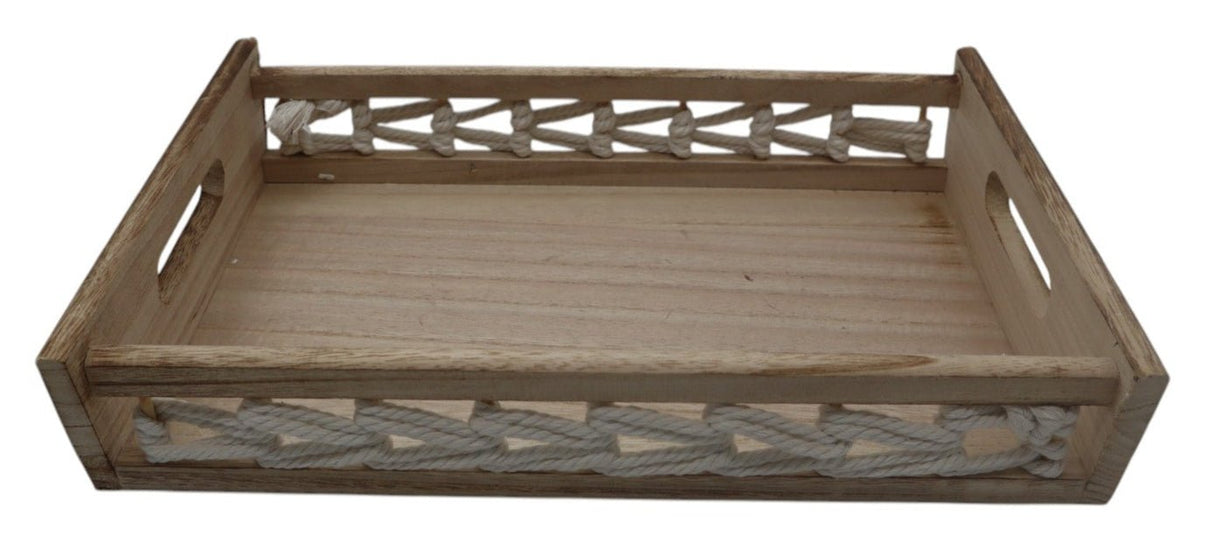 AKDC Handcrafted Medium Wooden Serving Tray – Durable and Elegant for Dining Tables, Coffee Serving, or Home Décor, 35×23×6 cm - Al Kabayel Discount CentreAKDC Handcrafted Medium Wooden Serving Tray – Durable and Elegant for Dining Tables, Coffee Serving, or Home Décor, 35×23×6 cmServing TraysAKDCAl Kabayel Discount Centre