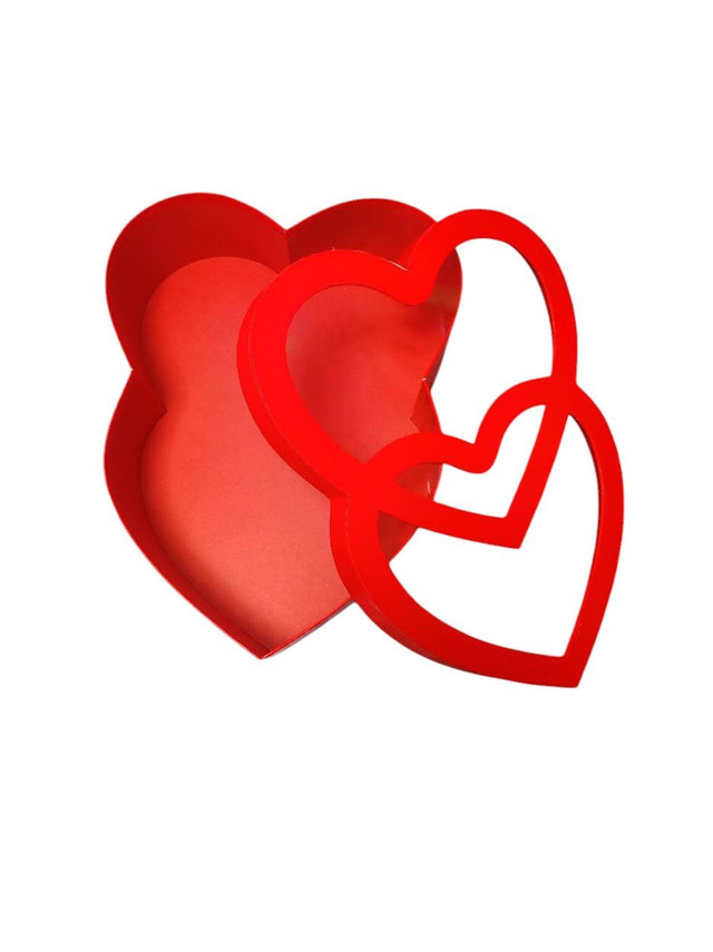 AKDC Heart Shape Double Gift Box Premium Packaging for Special Occasions Weddings Valentine's Day and Gifts Elegant Heart Shaped Box Set for Unique Presentations - 29cmX24cmX8cm - Red - Al Kabayel Discount CentreAKDC Heart Shape Double Gift Box Premium Packaging for Special Occasions Weddings Valentine's Day and Gifts Elegant Heart Shaped Box Set for Unique Presentations - 29cmX24cmX8cm - RedPacking MaterialsAKDCAl Kabayel Discount Centre