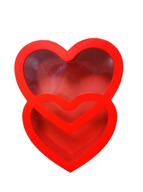 AKDC Heart Shape Double Gift Box Premium Packaging for Special Occasions Weddings Valentine's Day and Gifts Elegant Heart Shaped Box Set for Unique Presentations - 29cmX24cmX8cm - Red - Al Kabayel Discount CentreAKDC Heart Shape Double Gift Box Premium Packaging for Special Occasions Weddings Valentine's Day and Gifts Elegant Heart Shaped Box Set for Unique Presentations - 29cmX24cmX8cm - RedPacking MaterialsAKDCAl Kabayel Discount Centre