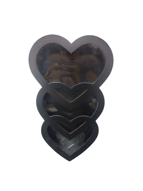 AKDC Heart Shape Tripple Gift Box Premium Packaging for Special Occasions Weddings Valentine's Day and Gifts Elegant Heart Shaped Box Set for Unique Presentations - 46cmX28cmX9cm - Black - Al Kabayel Discount CentreAKDC Heart Shape Tripple Gift Box Premium Packaging for Special Occasions Weddings Valentine's Day and Gifts Elegant Heart Shaped Box Set for Unique Presentations - 46cmX28cmX9cm - BlackPacking MaterialsAKDCAl Kabayel Discount Centre