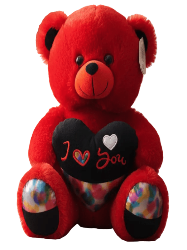 AKDC Jumbo Red Teddy Bear (40 cm) with “I Love You” Text - Al Kabayel Discount CentreAKDC Jumbo Red Teddy Bear (40 cm) with “I Love You” TextToysAKDCAl Kabayel Discount Centre