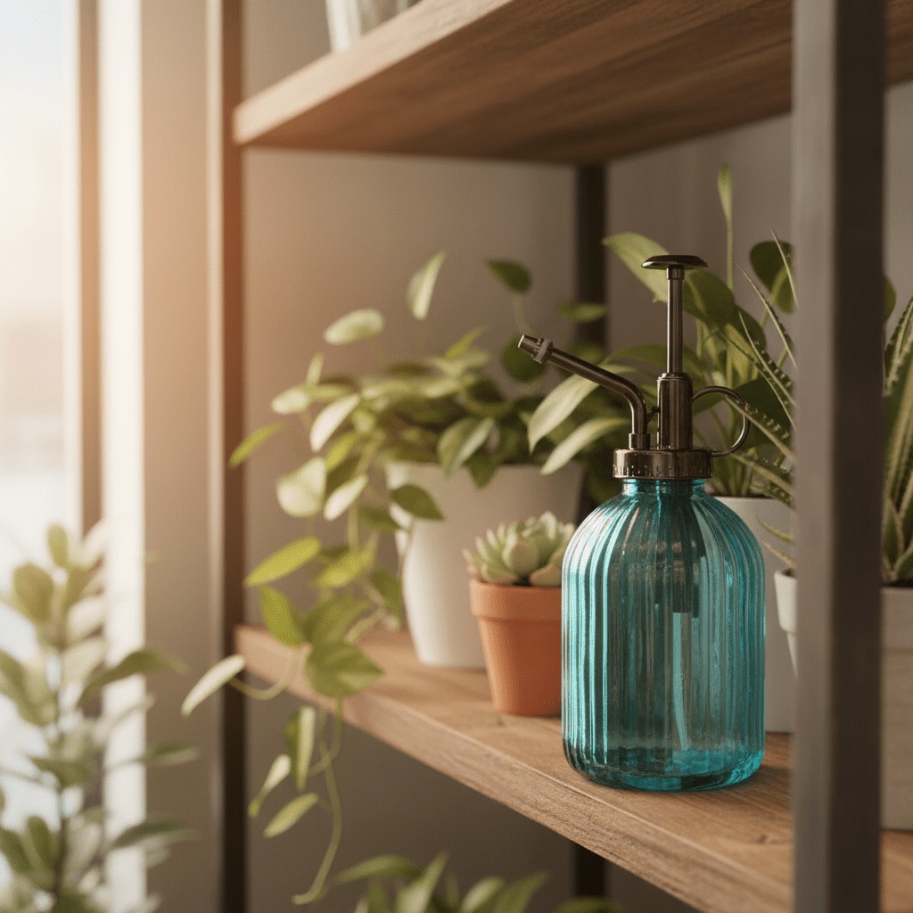 AKDC Large Capacity Blue & Black Glass Spray Bottle with Premium Metal Trigger for Household & Gardening Use – 350ml - Al Kabayel Discount CentreAKDC Large Capacity Blue & Black Glass Spray Bottle with Premium Metal Trigger for Household & Gardening Use – 350mlKitchen Utensils & GadgetsAKDCAl Kabayel Discount Centre