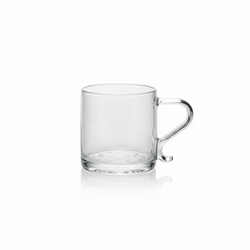 AKDC Large Capacity Clear Glass Mug with Designer Elegant Handle for Coffee Tea 345ml - Al Kabayel Discount CentreAKDC Large Capacity Clear Glass Mug with Designer Elegant Handle for Coffee Tea 345mlMugsAKDCAl Kabayel Discount Centre