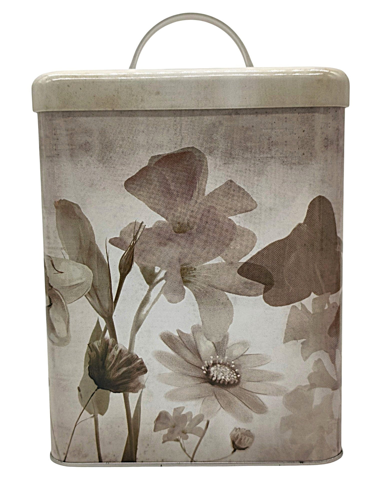 AKDC Large Metal Canister – 20×16×12 cm, Floral Decorative Design - Al Kabayel Discount CentreAKDC Large Metal Canister – 20×16×12 cm, Floral Decorative DesignJars & Food SaversAKDCAl Kabayel Discount Centre