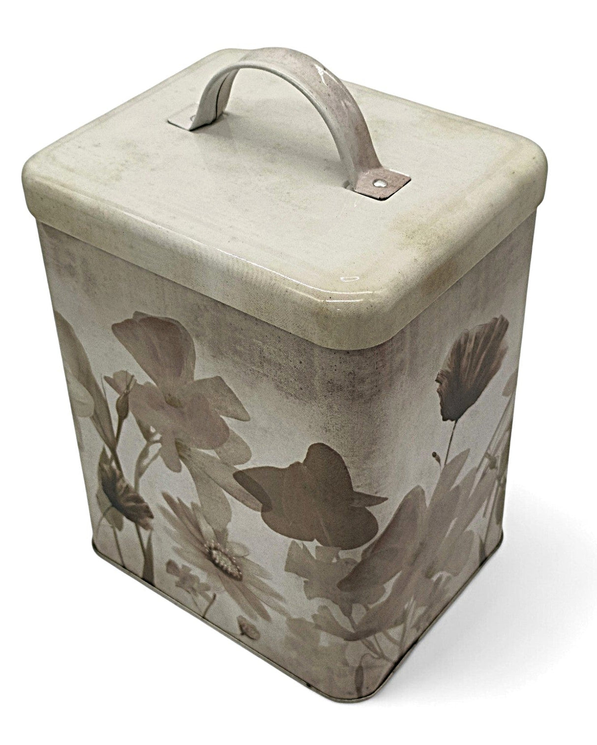 AKDC Large Metal Canister – 20×16×12 cm, Floral Decorative Design - Al Kabayel Discount CentreAKDC Large Metal Canister – 20×16×12 cm, Floral Decorative DesignJars & Food SaversAKDCAl Kabayel Discount Centre