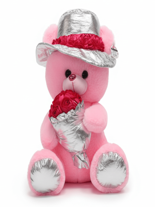 AKDC Large Pink Teddy Bear (50 cm) with Hat – Special Edition - Al Kabayel Discount CentreAKDC Large Pink Teddy Bear (50 cm) with Hat – Special EditionToysAKDCAl Kabayel Discount Centre