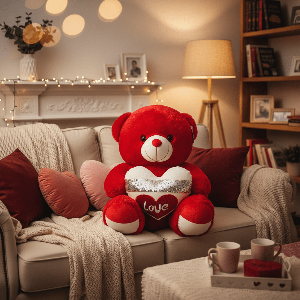 AKDC Large Red Color Teddy Bear (50 cm) – Classic Love Gift - Al Kabayel Discount CentreAKDC Large Red Color Teddy Bear (50 cm) – Classic Love GiftToysAKDCAl Kabayel Discount Centre
