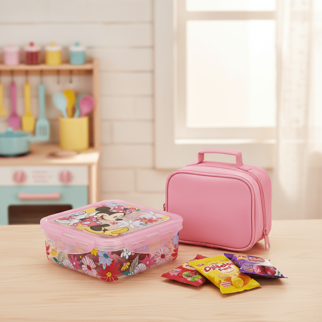 AKDC Large Square Food Storage Container – 750 ml Clear Plastic Box with Mickey Mouse Theme - Al Kabayel Discount CentreAKDC Large Square Food Storage Container – 750 ml Clear Plastic Box with Mickey Mouse ThemeJars & Food SaversAKDCAl Kabayel Discount Centre
