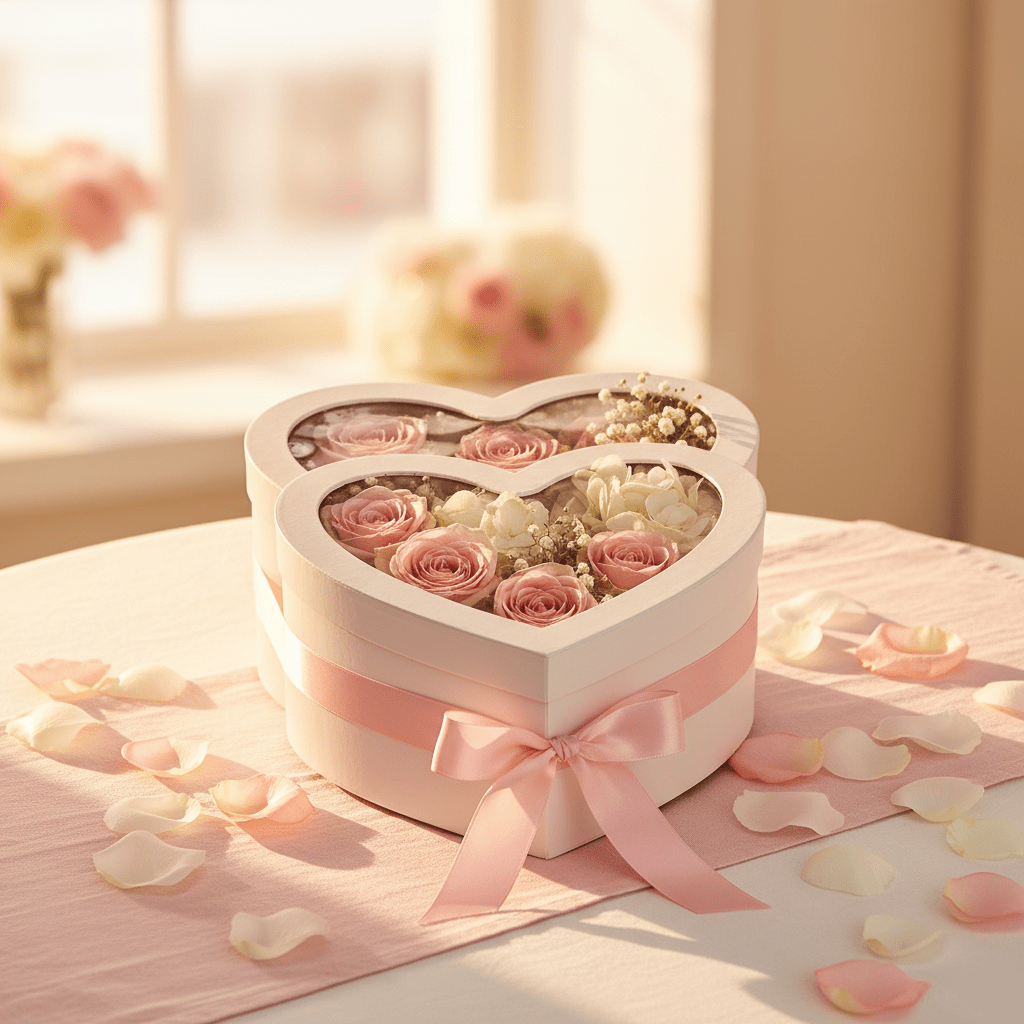 AKDC Light Pink Double Heart Cardboard Gift Box with Transparent Lid for Wedding Gifts, Baby Shower Presents & Romantic Packaging – 32×22×10 cm - Al Kabayel Discount CentreAKDC Light Pink Double Heart Cardboard Gift Box with Transparent Lid for Wedding Gifts, Baby Shower Presents & Romantic Packaging – 32×22×10 cmPacking & Wrapping SuppliesAKDCAl Kabayel Discount Centre