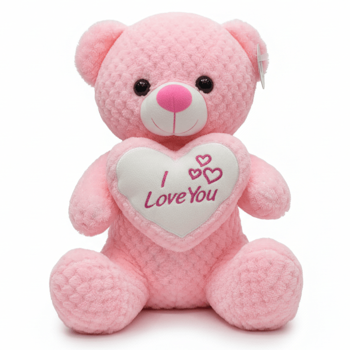 AKDC Light Pink Teddy Bear Soft Plush Toy with "I Love You" Printed Message – 30 cm Stuffed Animal - Al Kabayel Discount CentreAKDC Light Pink Teddy Bear Soft Plush Toy with "I Love You" Printed Message – 30 cm Stuffed AnimalToysAKDCAl Kabayel Discount Centre