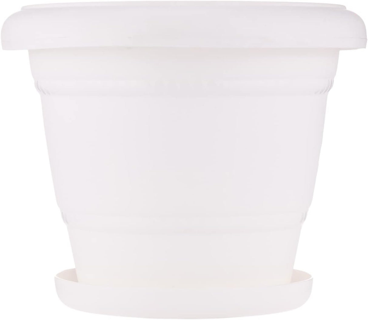 AKDC Lilly Planter W/Tray L(20CM) xW(14cm) xH(17cm) White - Al Kabayel Discount CentreAKDC Lilly Planter W/Tray L(20CM) xW(14cm) xH(17cm) WhiteFlower/Plant PotsAKDCAl Kabayel Discount Centre