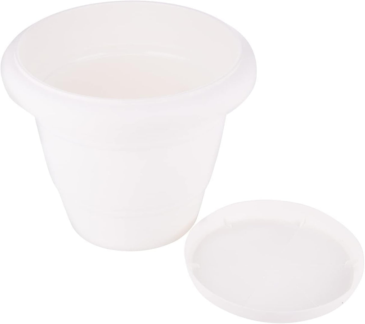 AKDC Lilly Planter W/Tray L(20CM) xW(14cm) xH(17cm) White - Al Kabayel Discount CentreAKDC Lilly Planter W/Tray L(20CM) xW(14cm) xH(17cm) WhiteFlower/Plant PotsAKDCAl Kabayel Discount Centre