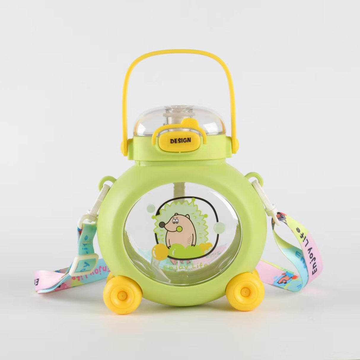 AKDC Little Hedgehog Kids Water Bottle 800ml, PP Material Body, Green - Yellow - Al Kabayel Discount CentreAKDC Little Hedgehog Kids Water Bottle 800ml, PP Material Body, Green - YellowWater BottlesAKDCAl Kabayel Discount Centre