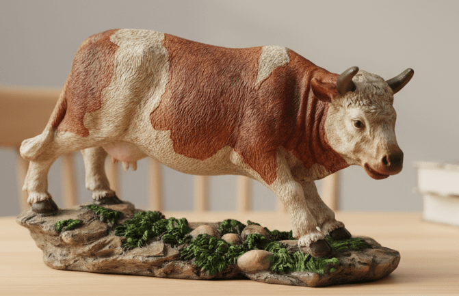 AKDC Luxury Polyresin Bull Decorative Figurine – Handcrafted Artistic Animal Sculpture for Living Room & Office Décor, 20 × 14 cm - Al Kabayel Discount CentreAKDC Luxury Polyresin Bull Decorative Figurine – Handcrafted Artistic Animal Sculpture for Living Room & Office Décor, 20 × 14 cmHome Décor AccentsAKDCAl Kabayel Discount Centre