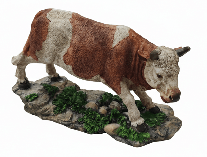 AKDC Luxury Polyresin Bull Decorative Figurine – Handcrafted Artistic Animal Sculpture for Living Room & Office Décor, 20 × 14 cm - Al Kabayel Discount CentreAKDC Luxury Polyresin Bull Decorative Figurine – Handcrafted Artistic Animal Sculpture for Living Room & Office Décor, 20 × 14 cmHome Décor AccentsAKDCAl Kabayel Discount Centre