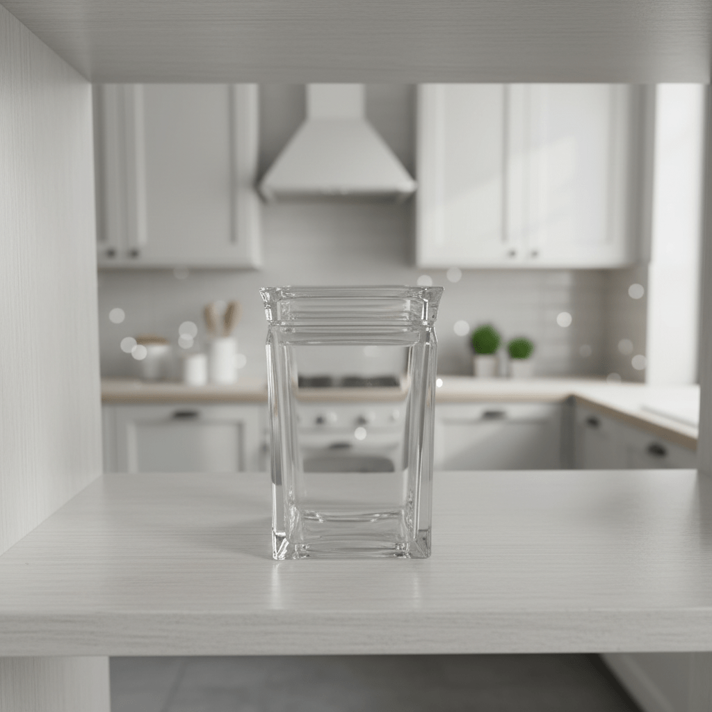 AKDC Luxury Square Airtight Acrylic Storage Canister in Crystal Clear Transparent Design – Elegant Kitchen Jar, 1000 ml - Al Kabayel Discount CentreAKDC Luxury Square Airtight Acrylic Storage Canister in Crystal Clear Transparent Design – Elegant Kitchen Jar, 1000 mlJars & Food SaversAKDCAl Kabayel Discount Centre