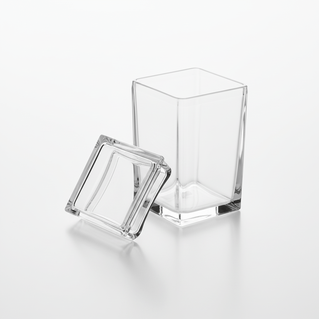 AKDC Luxury Square Airtight Acrylic Storage Canister in Crystal Clear Transparent Design – Elegant Kitchen Jar, 1000 ml - Al Kabayel Discount CentreAKDC Luxury Square Airtight Acrylic Storage Canister in Crystal Clear Transparent Design – Elegant Kitchen Jar, 1000 mlJars & Food SaversAKDCAl Kabayel Discount Centre