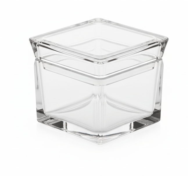 AKDC Luxury Square Airtight Acrylic Storage Canister in Crystal Clear Transparent Design – Elegant Kitchen Jar, 400 ml - Al Kabayel Discount CentreAKDC Luxury Square Airtight Acrylic Storage Canister in Crystal Clear Transparent Design – Elegant Kitchen Jar, 400 mlJars & Food SaversAKDCAl Kabayel Discount Centre
