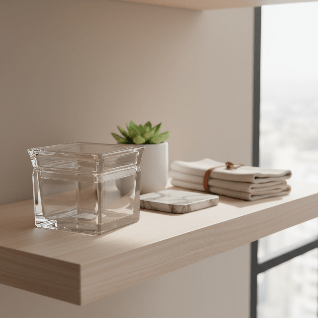 AKDC Luxury Square Airtight Acrylic Storage Canister in Crystal Clear Transparent Design – Elegant Kitchen Jar, 400 ml - Al Kabayel Discount CentreAKDC Luxury Square Airtight Acrylic Storage Canister in Crystal Clear Transparent Design – Elegant Kitchen Jar, 400 mlJars & Food SaversAKDCAl Kabayel Discount Centre