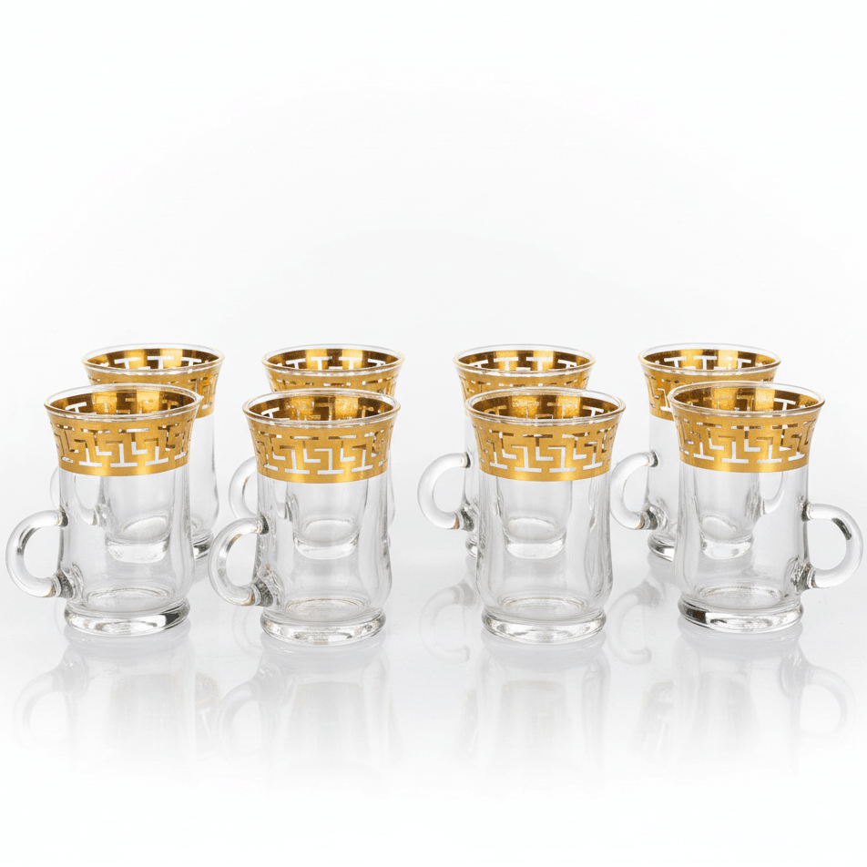 AKDC Luxury Tea Glass Set of Six Pieces with Elegant Gold Detailing 100 ml - Al Kabayel Discount CentreAKDC Luxury Tea Glass Set of Six Pieces with Elegant Gold Detailing 100 mlTumblersAKDCAl Kabayel Discount Centre