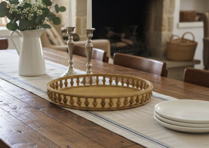AKDC Medium Bamboo Oval Tray 41×31×5 cm – Eco - Friendly Wooden Food Serving Tray - Al Kabayel Discount CentreAKDC Medium Bamboo Oval Tray 41×31×5 cm – Eco - Friendly Wooden Food Serving TrayOrganizers & AccessoriesAKDCAl Kabayel Discount Centre