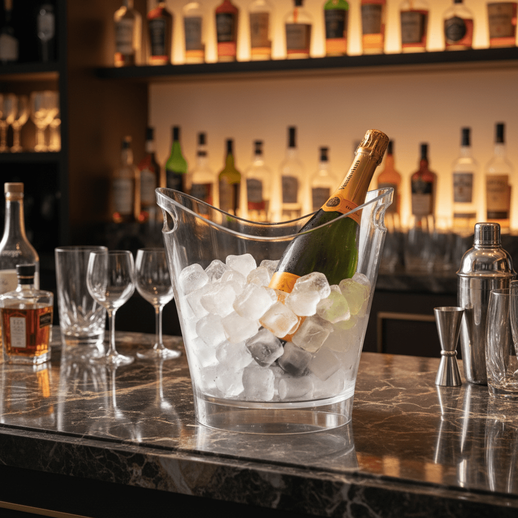 AKDC Medium Size Clear Acrylic Ice Bucket for Home Bar, Events and Beverage Service – Lightweight and Durable 20 × 30 cm - Al Kabayel Discount CentreAKDC Medium Size Clear Acrylic Ice Bucket for Home Bar, Events and Beverage Service – Lightweight and Durable 20 × 30 cmKitchen Utensils & GadgetsAKDCAl Kabayel Discount Centre