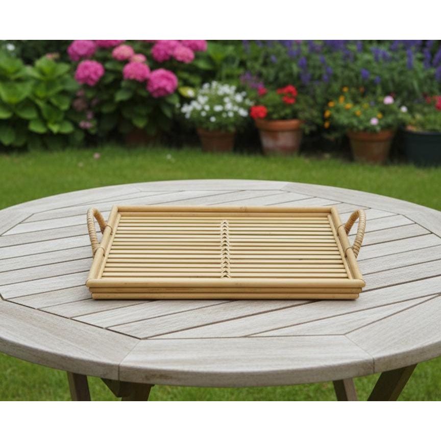 AKDC Medium Square Bamboo Tray 35×35×3 cm – Eco - Friendly Decorative Serving Tray - Al Kabayel Discount CentreAKDC Medium Square Bamboo Tray 35×35×3 cm – Eco - Friendly Decorative Serving TrayServing TraysAKDCAl Kabayel Discount Centre