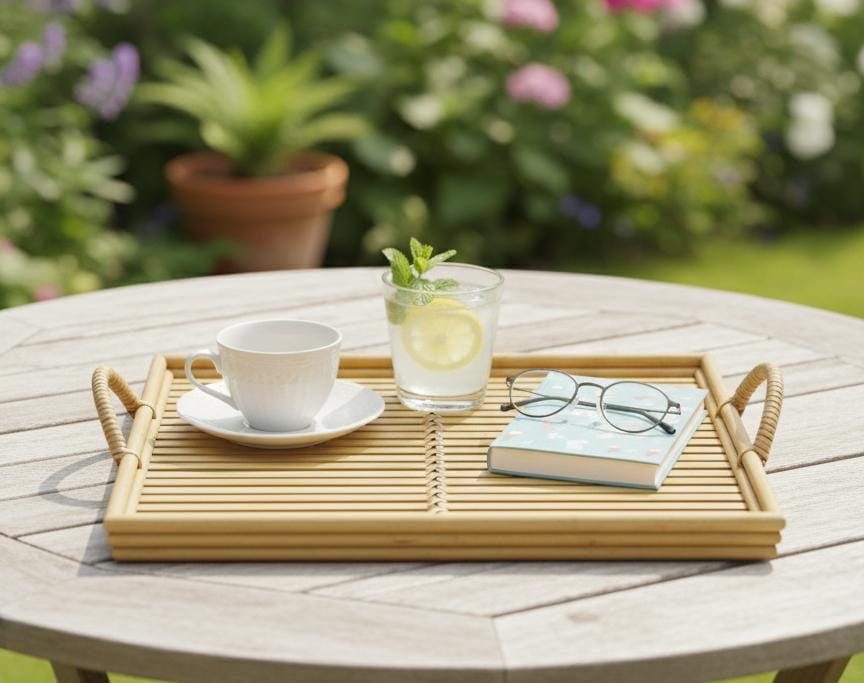 AKDC Medium Square Bamboo Tray 35×35×3 cm – Eco - Friendly Decorative Serving Tray - Al Kabayel Discount CentreAKDC Medium Square Bamboo Tray 35×35×3 cm – Eco - Friendly Decorative Serving TrayServing TraysAKDCAl Kabayel Discount Centre