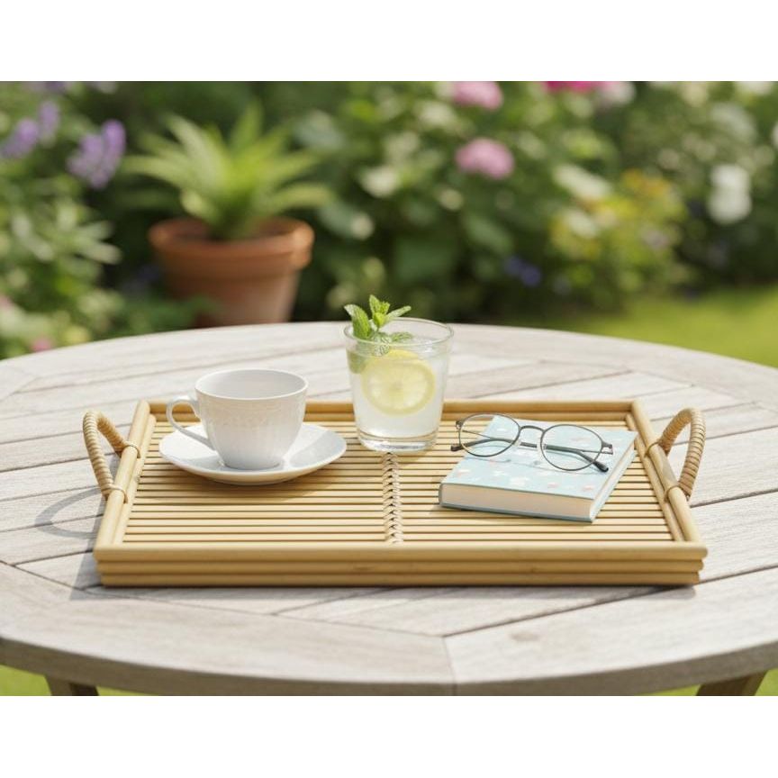 AKDC Medium Square Bamboo Tray 35×35×3 cm – Eco - Friendly Decorative Serving Tray - Al Kabayel Discount CentreAKDC Medium Square Bamboo Tray 35×35×3 cm – Eco - Friendly Decorative Serving TrayServing TraysAKDCAl Kabayel Discount Centre